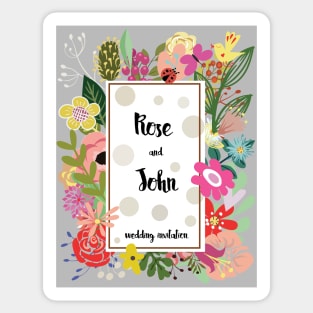 Wedding Invitation Sticker